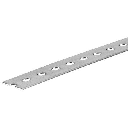 DELUXDESIGNS 1-.38in. X 72in. Slotted Flat Bar Zinc   - Pack of 5 DE897686